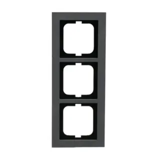 0 Abdeckrahmen dreifach, Abdeckung (grau, Retail)