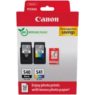 Canon Tinte Photo Value Pack PG-540/CL-541 (inkl. 50 Blatt 10x15 Fotopapier)