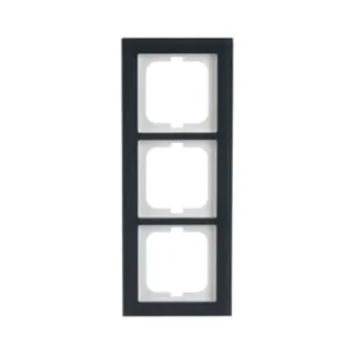 0 Abdeckrahmen dreifach, Abdeckung (grau, Retail)