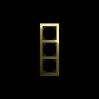 0 Abdeckrahmen dreifach, Abdeckung (gold, Retail)