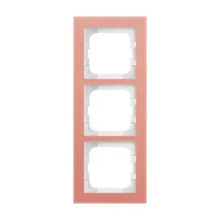 0 Abdeckrahmen 3-fach (rosa, Retail)