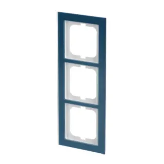 0 Abdeckrahmen 3-fach, Abdeckung (blau, Retail)