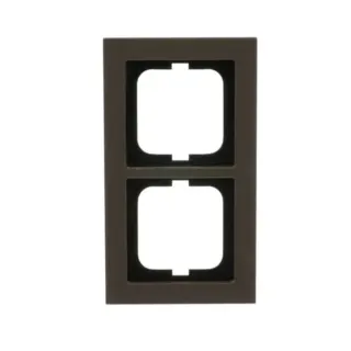 0 Abdeckrahmen 2-fach, Abdeckung (braun, Retail)