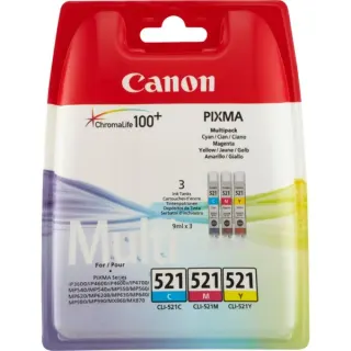 Canon Tinte Multipack CLI-521 (Blister-Verpackung mit Sicherheitsband)