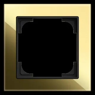 0 Abdeckrahmen einfach, Abdeckung (gold, Retail)