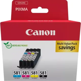 Canon Tinte Multipack CLI-581 (Blister-Verpackung mit Sicherheitsband)