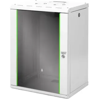 Digitus 483-mm-Wandschrank, 16 HE, IT-Schrank (hellgrau, 16 Höheneinheiten)