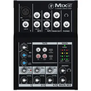 MACKIE Mix5, Mischpult (schwarz)