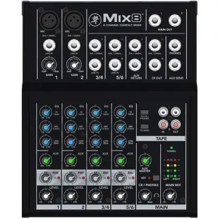 MACKIE Mix8, Mischpult (schwarz)