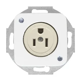 0 Steckdose Reflex Schutzkontakt 15 Ampere (weiß, Retail)