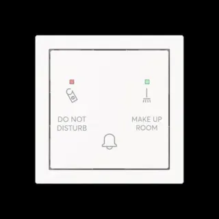0 Klingeltaster Do Not Disturb Make Up Room mit Bedruckung Do Not Disturb Make Up Room (weiß, Retail)