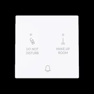 0 Klingeltaster Do Not Disturb Make Up Room Flureinheit 24 Volt (weiß, Retail)