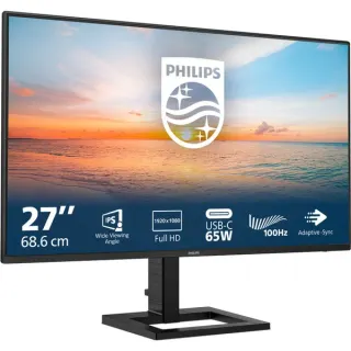 Philips 27E1N1300AE/00, LED-Monitor (69 cm (27 Zoll), schwarz, FullHD, IPS, Adaptive-Sync, USB-C, Ergonomischer Standfuß, 100Hz Panel)