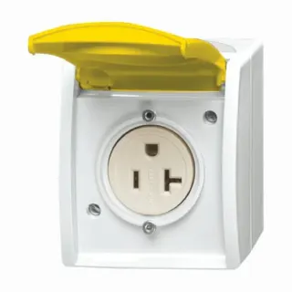 0 Busch Nema Steckdose 20 Ampere (gelb, Retail)
