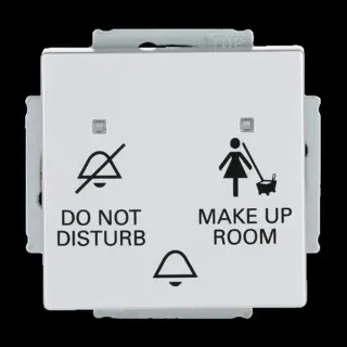 Busch-Jaeger Klingeltaster Einschalteinrichtung Do Not Disturb Make Up Room (aluminium, Retail)
