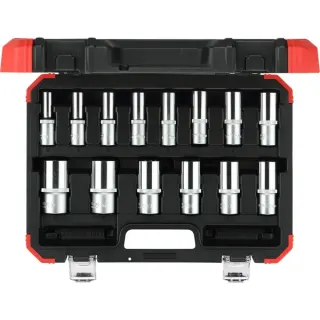 GEDORE Red Steckschlüssel-Satz 1/2", 14-teilig (rot/schwarz, SW 10mm - 32mm)