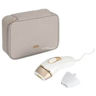 Braun Silk-expert Pro IPL PL5152, Haarentferner (weiß/gold, inkl. Tasche + Standard & Breiter Aufsatz + Venus Rasierer)