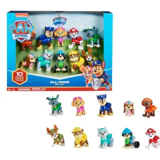Spin Master PAW Patrol - Action Pack Pups Geschenkset, Spielfigur (10 Hundefiguren)