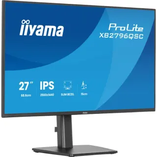 iiyama ProLite XB2796QSC-B1, LED-Monitor (68.6 cm (27 Zoll), schwarz (matt), QHD, IPS, HDMI, DP, USB-C, USB-Hub)