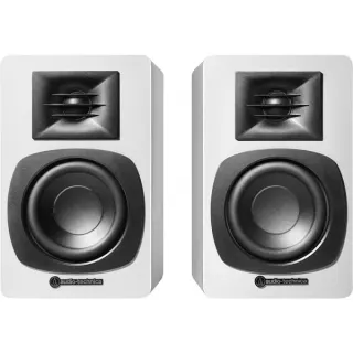 Audio-Technica Aktive Regallautsprecher AT-SP3X (weiß, Bluetooth)