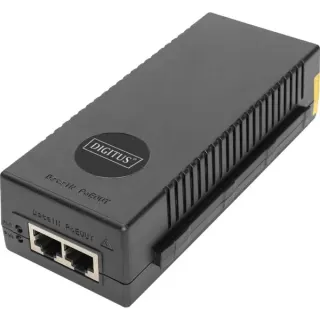 Digitus 10 Gigabit Ethernet PoE+ Injektor, 802.3at, 30 W, PoE-Injektor (schwarz)