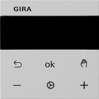 Gira Jalousie und Schaltuhr Display, Schalter (grau, Retail)