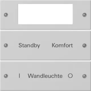 Gira Wippenset zweifach Plus beschreibbar lackiert (grau, Retail)