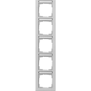 Gira Abdeckrahmen 5-fach senkrecht, Abdeckung (grau, Retail)