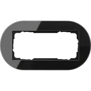 Gira Abdeckrahmen zweifach (schwarz, Retail)