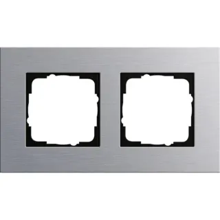Gira Abdeckrahmen zwei fach Aluminium eloxiert (aluminium, Retail)