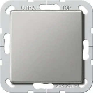 Gira Wippschalter British Standard Ausschalter zwei polig mit Wippe und Tragring (edelstahl, Retail)