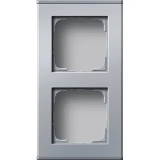 Gira Gehäuse zweifach Aluminium (aluminium, Retail)
