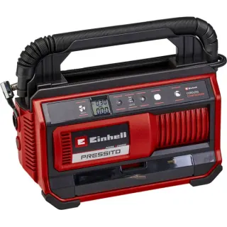 EINHELL Power X-Change Akku-Kompressor PRESSITO 18/25, 18Volt (rot/schwarz, ohne Akku und Ladegerät)