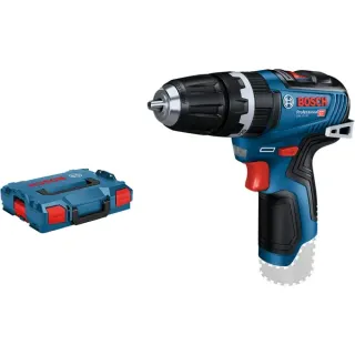 Bosch Professional Akku-Schlagbohrschrauber GSB 12V-35 solo Professional, 12 Volt, Schlagbohrmaschine (blau/schwarz, ohne Akku und Ladegerät, mit L-BOXX)