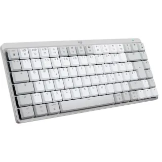 Logitech MX Mechanical Mini für Mac, Tastatur (hellgrau/weiß, DE-Layout, taktile Schalter, Bluetooth, kompatibel mit macOS, iPadOS und iOS)