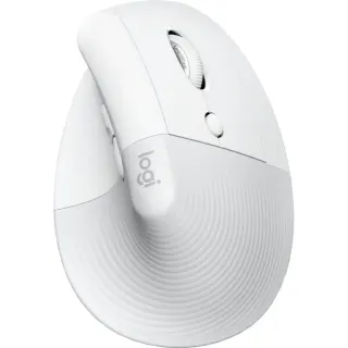 Logitech Lift für Mac, Maus (weiß, Bluetooth, kompatibel mit macOS und iPadOS)
