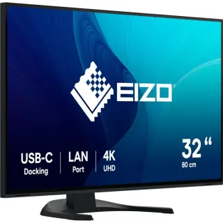EIZO EV3240X-BK, LED-Monitor (80 cm (32 Zoll), schwarz, UltraHD/4K, IPS, LAN, USB-C)