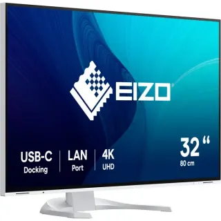 EIZO EV3240X-WT, LED-Monitor (80 cm (32 Zoll), weiß, UltraHD/4K, IPS, LAN, USB-C)