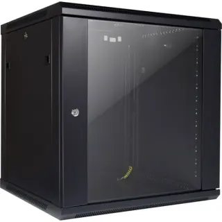 Inter-Tech Wandgehäuse SMA-6612, IT-Schrank (schwarz, 12HE)