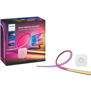 Philips HUE Play Gradient Lightstrip für PC (3x 24-27" Starter-Kit), LED-Streifen (schwarz/weiß)