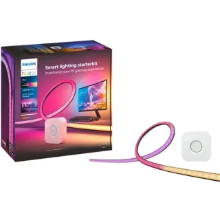 Philips HUE Play Gradient Lightstrip für PC (24-27" Starter-Kit), LED-Streifen (schwarz/weiß)