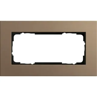 Gira Abdeckrahmen 2 fach, Abdeckung (braun, Retail)