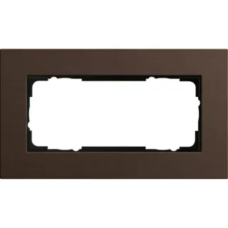 Gira Abdeckrahmen 2fach, Abdeckung (braun, Retail)