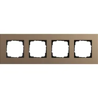 Gira Abdeckrahmen 4fach, Abdeckung (braun, Retail)