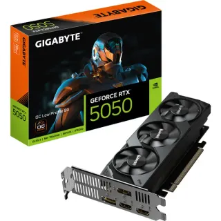 GIGABYTE GeForce RTX 5050 OC Low Profile 8G, Grafikkarte (DLSS 5, 2x DisplayPort, 2x HDMI 2.1)