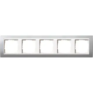 Gira Abdeckrahmen 5fach, Abdeckung (aluminium, Retail)