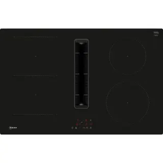 Neff V58NBS1L0 N 50, Autarkes Kochfeld (schwarz, 80 cm, mit integriertem Dunstabzug)