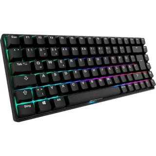 Sharkoon SKILLER SGK50 S3 PBT, Gaming-Tastatur (schwarz, DE-Layout, Gateron G Pro 3.0 Yellow)