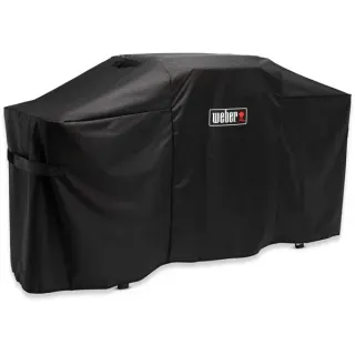 Weber Premium Abdeckhaube, für GP 43cm / GP 56cm mit Stand, Schutzhaube (schwarz, für SLATE GP Premium Plancha)