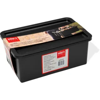 Weber WORKS tragbarer Aufbewahrungskorb, 2-teilig, für Seitentisch, Korbeinsatz (schwarz, für SLATE GPD Premium Plancha)